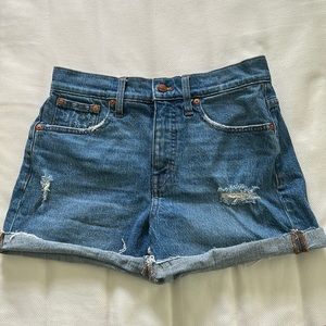 Madewell size 26 high rise jean shorts